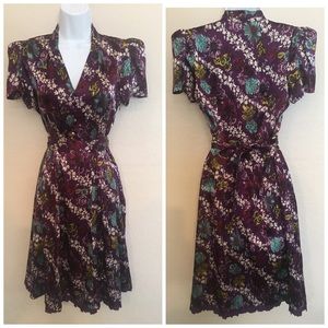 Betsey Johnson Purple Floral Dress